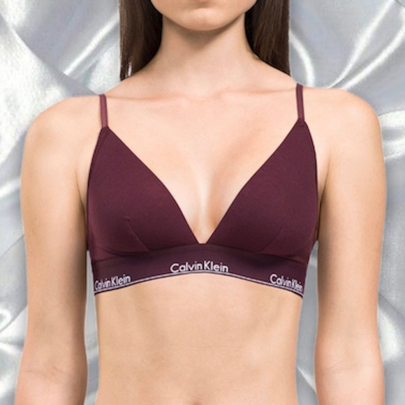 Calvin Klein Other - CALVIN KLEIN burgundy bralette size small
